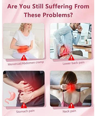 Portable Cordless Vibrating Menstrual Heating Pad for Cramps | Small USB Heat Pad Waist Belt | Period Pain Relief Simulator | Gifts for Women | Pink - Buy Online on GoSupps.com
