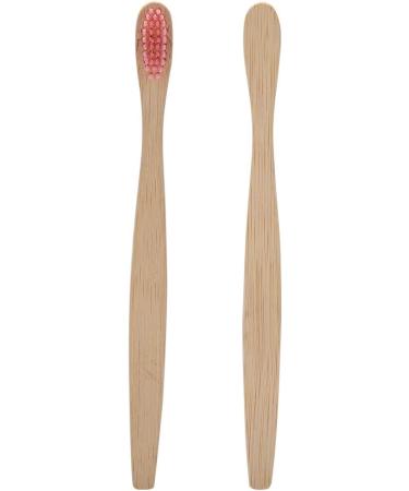 Psytfei Bamboo Toothbrush - Soft Nylon Bristles for Adults & Kids | Eco-Friendly Wooden Toothbrushes in 6 Colors (Red) - Buy Online on GoSupps.com