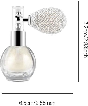 KYDA Highlighter Powder Spray - Glitter High Gloss Shimmer Sparkle Makeup for Face & Body - Pearl White - Buy Online on GoSupps.com