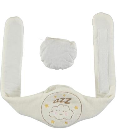 Cherry Stone Cushion for Kids - Heatable Cherry Pit Pillow for Baby, Pain Relief and Health - White Ivory - Buy Online on GoSupps.com