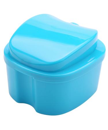 Hefddehy prostheses suitcase prostheses cup with sieve prosthesis bath box storage box for false teeth with a basket network container for travel