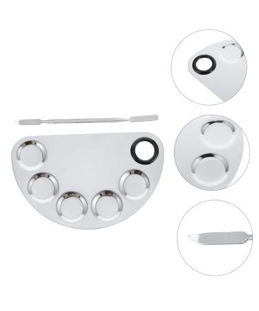 Buy 2 Stainless Steel Makeup Painting & Nail Art Palettes - Versatile Color Mixing Tools for Artists | International Shipping Available - Buy Online on GoSupps.com