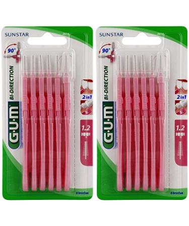 GUM 2614 Interdental brush Proxabrush Bidirection 1 2 2 pieces - Buy Online on GoSupps.com
