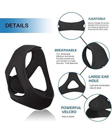 Adjustable 3D Anti Snoring Chin Strap - Stop Snoring Solution for Men, Women, Kids and Teenagers - Snore Stopper Device - 1 Pack - Buy Online on GoSupps.com
