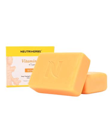 NEUTRIHERBS Neutriherbs Turmeric Facial Body Soap (150g.1 bar) Vitamin C Whitening Bar Soap for Acne Irregular Complexion Natural Soap Cleansing