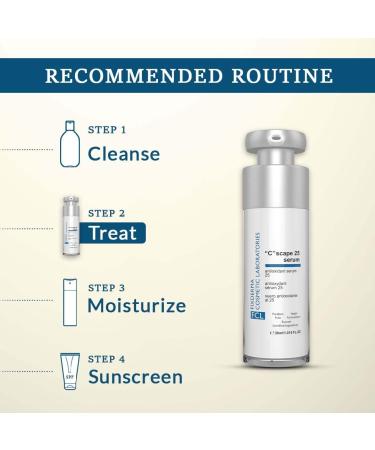 FCL 25% Vitamin C Serum C Scape Serum with Hyaluronic Acid for Face | Moisturize Skin Lightening Serum For Face Reduces Fine Lines Wrinkles Age Spots Suitable for All Types of Skin - 1.01 Fl. OZ - Buy Online on GoSupps.com