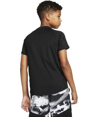 Nike Boys Pro Compression T-shirt - Youth Large - Black | Performance Fit - Buy Online on GoSupps.com
