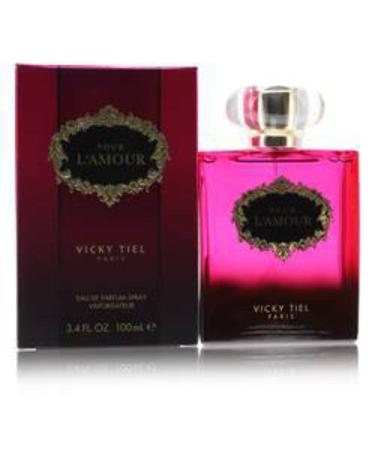 Vicky Tiel Pour L'Amour for Women Eau de Parfum Spray Floral 3.4 Oz