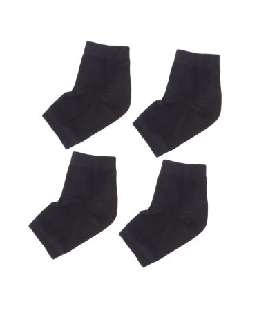 FRCOLOR 2 Pairs Heel Sleeves Feet Cream Calcetines para Hombre Mermaid Cake Decorations Classroom Girls Purple Bunny Ears Stocking Stuffers for Guys Sock Breathable Men and Women