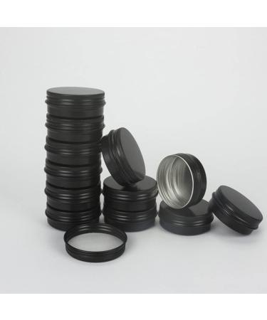 Minkissy 20 Pieces 30 ml Aluminium tin jar refillable Container Cosmetic Small tin Round Lip Balm tin can be Used for Salve Spices or Sweets - Buy Online on GoSupps.com