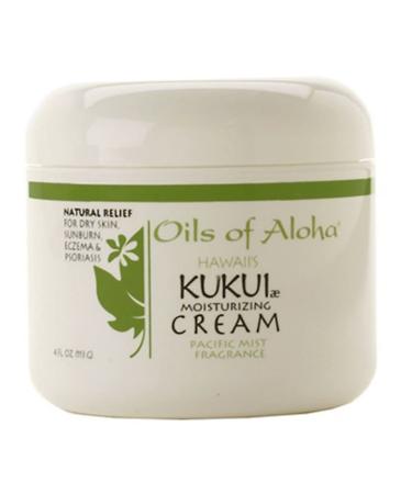 Oils of Aloha Hawaiian Kukui Moisturizing Cream (Pacific Mist) - 4 Ounces 4 Ounce (Pack of 1)
