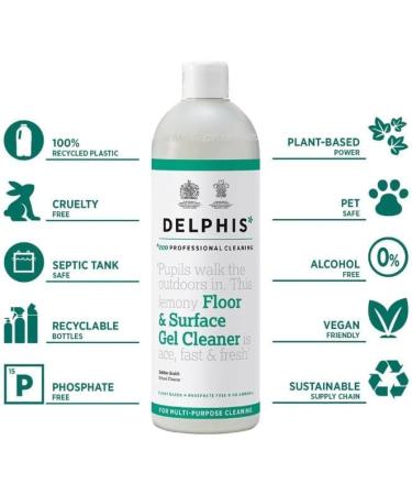 Case of 6 x Delphis Eco Professional Cleaning Floor and Surface Gel Cleaner 700ml - Buy Online on GoSupps.com