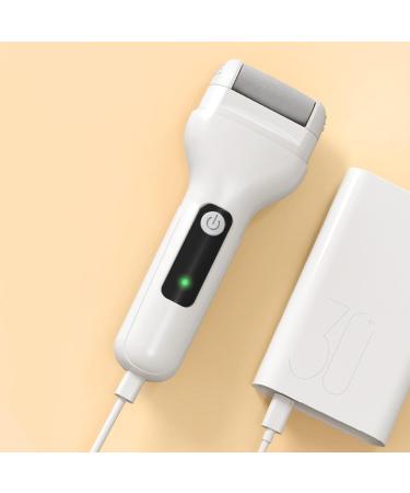 Uozonit Electric Foot File | Skin-Friendly Rechargeable Foot Scrubber Dead Skin Remover | Powerful Pedicure Tools for Feet Heel Scraper for Cracked Heels - Buy Online on GoSupps.com