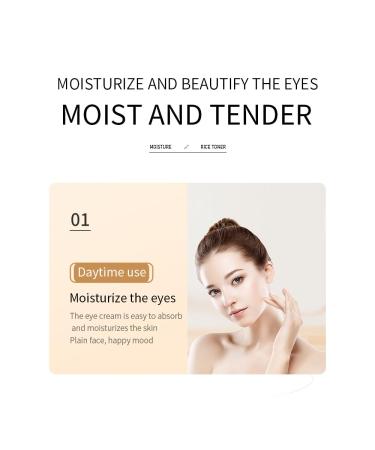 BIOAQUA Rice Raw Pulp Under-Eye Cream Rice Extract Moisturizing Smooth Nourishing Under-Eye Skin 20g / 0.7oz - Buy Online on GoSupps.com