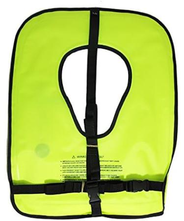 Scuba Choice Adult Neon Yellow Snorkel Vest - X-Large with Name Box - Buy Online on GoSupps.com