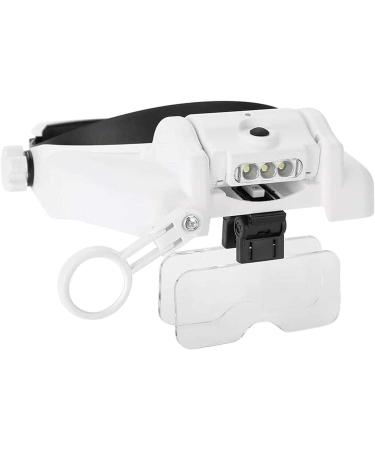 Lightweight Magnifying Glass USB Rechargeable 31 Kinds of Combination Multiples 3Led Head-Mounted Magnifying Glass Used for Watch Repair Tools Sewing Crafts Reading Repair Lofty Ambition - Buy Online on GoSupps.com