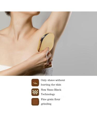 Crystal Hair Eraser Epilator Hair Removal Tool Magic Crystal Painless Hair Remover Skin Soft and Smooth Gift for Women and Men (Rose gold) - Buy Online on GoSupps.com