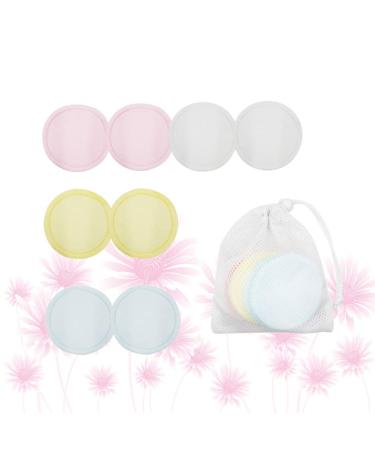 8th Cotton Round Washable Facial Cleaning Towels | Reusable Make-up Pads & Peeling Pads - Bamboo Cotton 8pcs - Buy Online on GoSupps.com