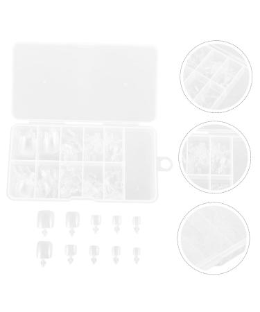 ERINGOGO 100 Pcs Square Toe Nail Forms Clear Full Cover - Buy Online on GoSupps.com