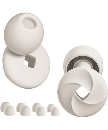 Vortex. Ear Plugs for Sleep Reusable Silicone Hearing Protection Noise Reduction for Sleeping 8 Ear Tips in XS/S/M/L 33db Noise Cancelling for Snoring Flights Concerts and Noise Sensitivity Cream - Buy Online on GoSupps.com