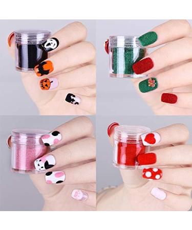 10ml Fuzzy Flocking Colorful Dust for Nail Art | Christmas Decoration Glitter Powder | Pink Nail Polish Enhancer - Buy Online on GoSupps.com