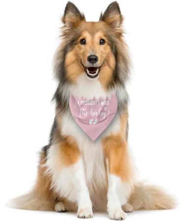 Baby Announcement Dog Bandana Pink Triangle Scarf for Small to Large Dogs | Cute Dog Accessories - Buy Online on GoSupps.com