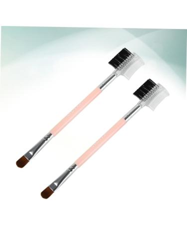 Ipetboom 1 Face Makeup Brushes Professional Cosmetics Brush Duo Eyebrow Brush Eyeshadow Makeup Brush Eyebrow Applicator Eyebrow Comb Brush Eyebrow Spoolie Miss Eyelash Beauty Tools Pink - Buy Online on GoSupps.com