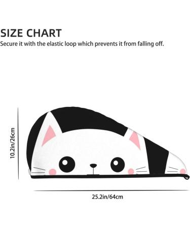 Cat Meow Microfiber Hair Towel | Super Absorbent Coral Velvet Wrap for Women | Quick Dry Cap for Long Curly & Thick Hair - Buy Online on GoSupps.com