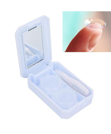 Portable Contact Lens Box with Mirror & Tweezer - Dust-Tight Storage Container for Travel (Blue) - Buy Online on GoSupps.com