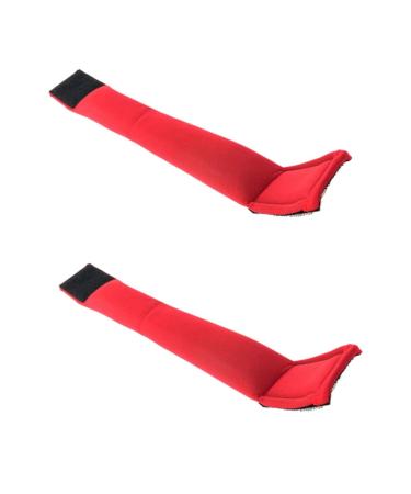 Supvox 2 STK fitness wrist straps sporty wrist tape Training equipment bracelet bracelet sandbag resilient sandbag for the wrist heavy shoulder strap Miss red red