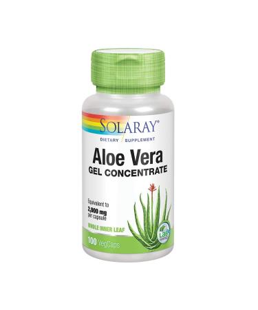 Solaray Aloe Vera Gel Concentrate 100 VegCaps