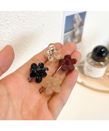 Black Mini Hair Clips Set - 20pcs Amber Pearl Braided & Bangs Clips for Girls - Buy Online on GoSupps.com