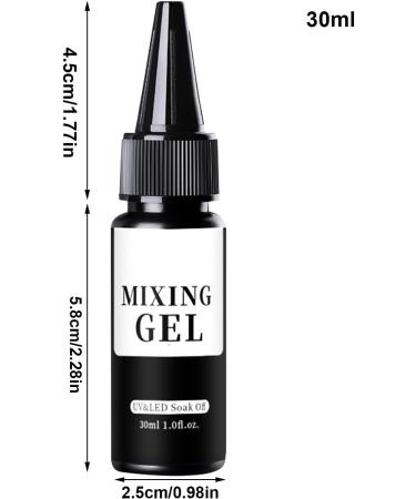 Clear Gel Nail Polish Base | Multifunctional Mixing Gel | 30ml Long-Lasting Mixing Polish for Holidays Weddings Cosplay and Home Use - Buy Online on GoSupps.com