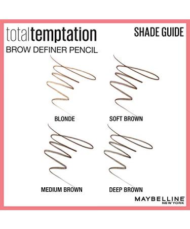 Maybelline Total Temptation Eyebrow Definer Pencil - Blonde | Perfect Eyebrow Makeup - Buy Online on GoSupps.com