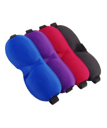 Hemoton 4pcs Blackout Sleep mask Sleeping Eyeshade Eye Mask Sleep Eyeshade Mask Sleep Eye Cover Nap Blindfold Sleeping Mask Sleep Blindfold Sponge Travel Facial mask Polyester Cloth