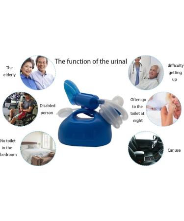 Portable Urinal for Women - 2000ML - Ideal for Hospital, Camping, Travel - Emergency Pee Bottle (Blue) - Buy Online on GoSupps.com