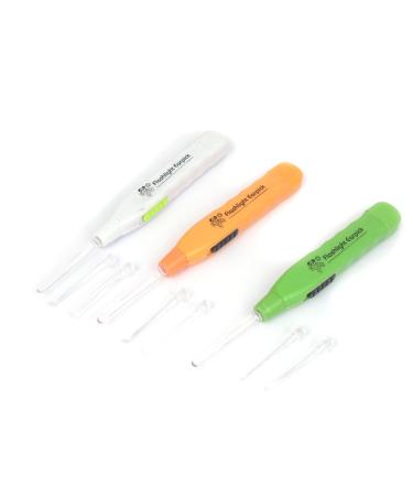 Qtqgoitem Plastic Grip Flashlight Earpick Earwax Remover Ear Cleaner Tool 3pcs (Model: e9d 0cb b20 dbd f61)