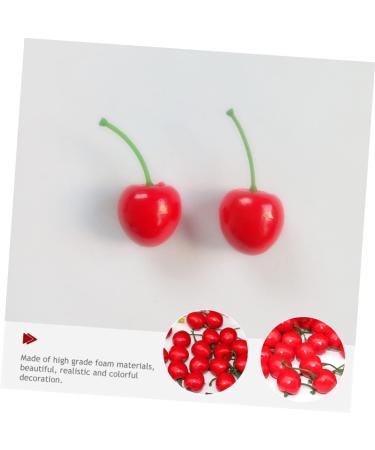 Cabilock 250 Pcs False Cherry Kids Toys Home Decor Fake Fruit Simulated Cherry Decor Fake Cherry Photo Prop for Decor Cherry Desktop Adornment Cherry Ornament Household Child Cherries Foam Redx5pcs 3x3cmx5pcs - Buy Online on GoSupps.com