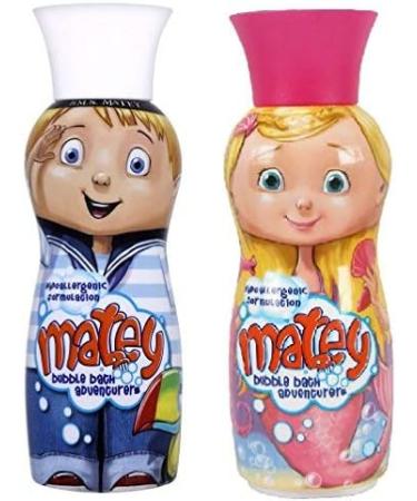 Matey Hypoallergenic Formulation Bubble and Bath Adventures Max 500ml & Molly 500ml 2 Pieces - Buy Online on GoSupps.com