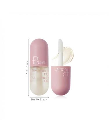 ZITIANY Lip Plumper Set - Natural Lip Care Serum for Moisturized, Plump Lips - Beautiful Day & Night Gloss - 2PCS Set - Buy Online on GoSupps.com