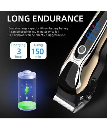 Buy 2023 Hair Clippers | Rechargeable Wireless Trimmer & Electric Shaver with LCD Display | EU Plug - Best for Men - Buy Online on GoSupps.com