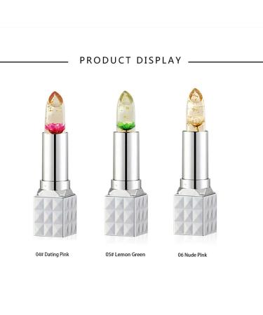 3 Pieces Magic Crystal Lipstick with Flower | Beexy Waterproof Color-Changing Lip Balm | Jelly Lips - Shop Now! - Buy Online on GoSupps.com