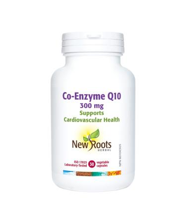 New Roots Herbal - Co-Enzyme Q10-300mg - 30 capsules - Helps Support Cardiovascular Health 30 count (Pack of 1) 300 mg