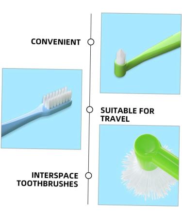 Buy Minkissy 4-Piece Double-Sided Conical Toothbrush Set - Travel-Friendly Manual Cleaning Brushes for Home Use - Buy Online on GoSupps.com