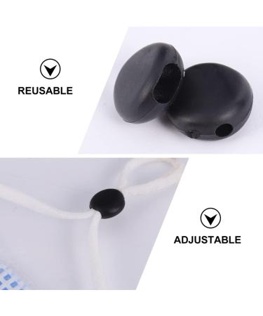 Ultechnovo 500 Elastic Plastic Buckle - Slipproof Mask Accessories & Face Cover Adjusting Cord - Black 1x1cm - Buy Online on GoSupps.com