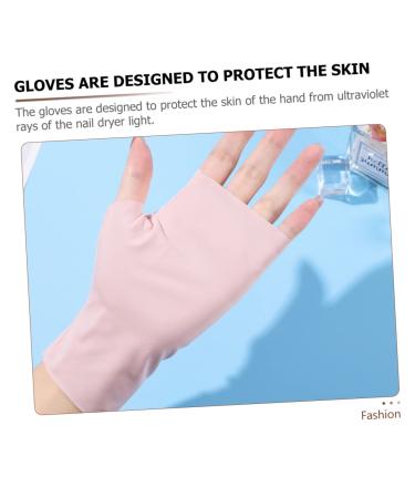 FOMIYES 5 Pairs Ice Silk Nail Gloves Uv Shield Gloves Nail Art Gloves Nail Art Supplies Nail Care Gloves Uv Ray Fingerless Glove Nail Lamp Gloves Uv Gloves Dryer Miss Sun Protection Nylon - Buy Online on GoSupps.com
