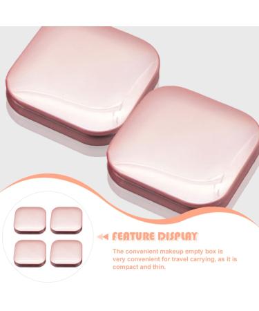 Buy Minkissy 4-Piece Cosmetic Packaging Box | Stylish Makeup & Lipstick Pallets | Travel-Friendly Aluminum Storage for Eyeshadow & Powder - Buy Online on GoSupps.com