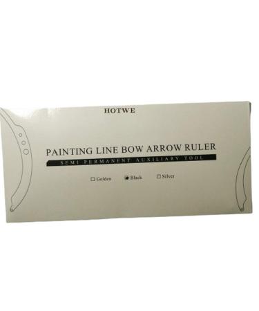 HOTWE Eyebrow Mapper with Strings - Microblading Line Marker Ruler for Symmetric Brow Drawing - Includes 10pcs Thread Lines - Black - Buy Online on GoSupps.com