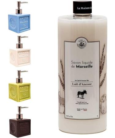 Maison Du Savon The Marseille fluids of smoothsepsep with white ceramic supper compliance packaging 1 liters and dispensing 300 ml - Buy Online on GoSupps.com