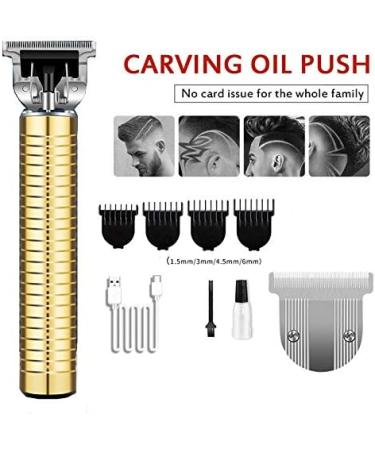 ENERRGECKO Electric Pro for T- Cordless Trimmer Wireless Portable Hair Clipper Set-Gold - Buy Online on GoSupps.com